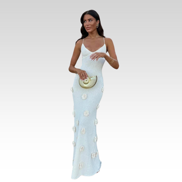 Leia | Kleid mit Rosendetail