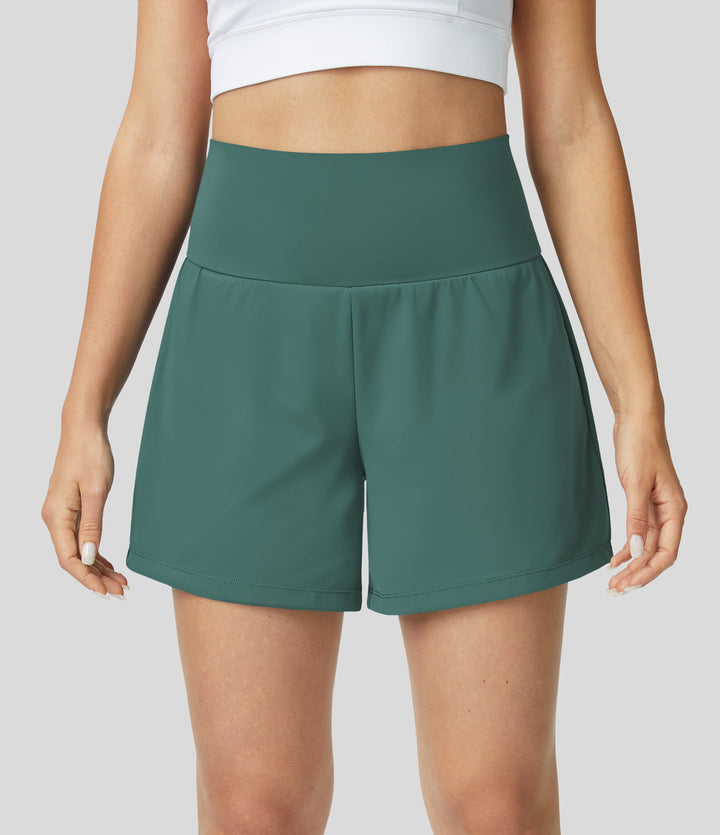 Hilara | 1-in-1 Yoga-Shorts mit hoher Taille, Gesäßtasche und Seitentasche