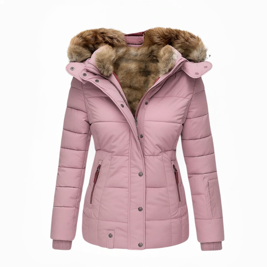 Anna | Warmer mit Fell gefütterter Wintermantel