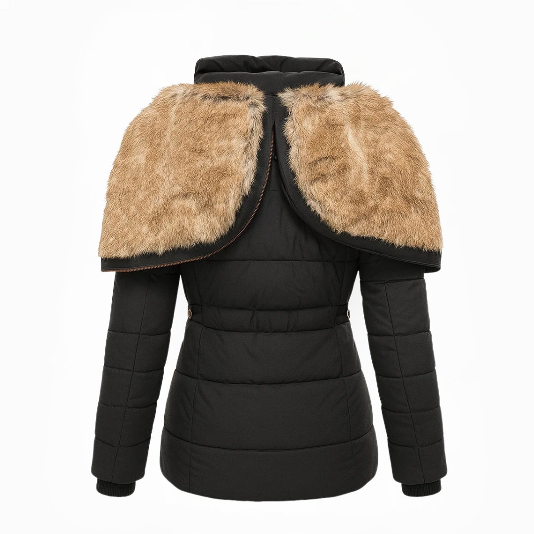 Anna | Warmer mit Fell gefütterter Wintermantel
