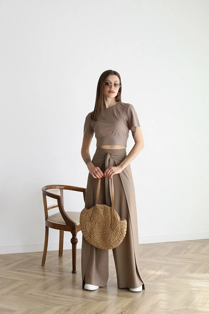 Rosetta Leinenhose mit weitem Bein