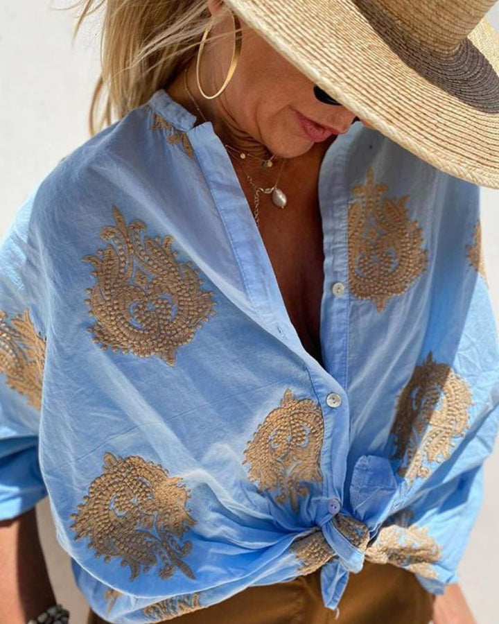 Lina | Bluse mit eleganten Stickereien