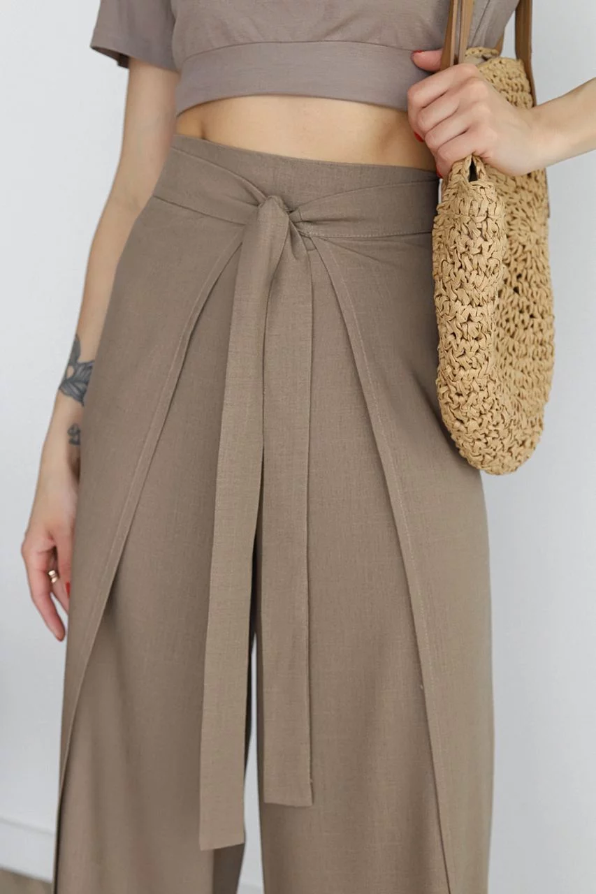 Rosetta Leinenhose mit weitem Bein