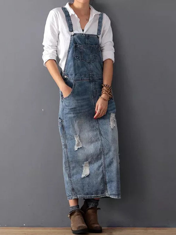 MABEL | DENIM-LATZKLEID