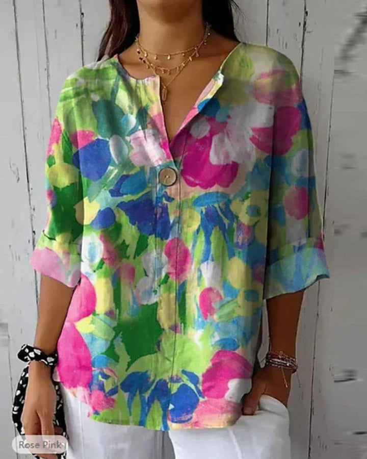 Heleina | Blumige Vintage-Bluse