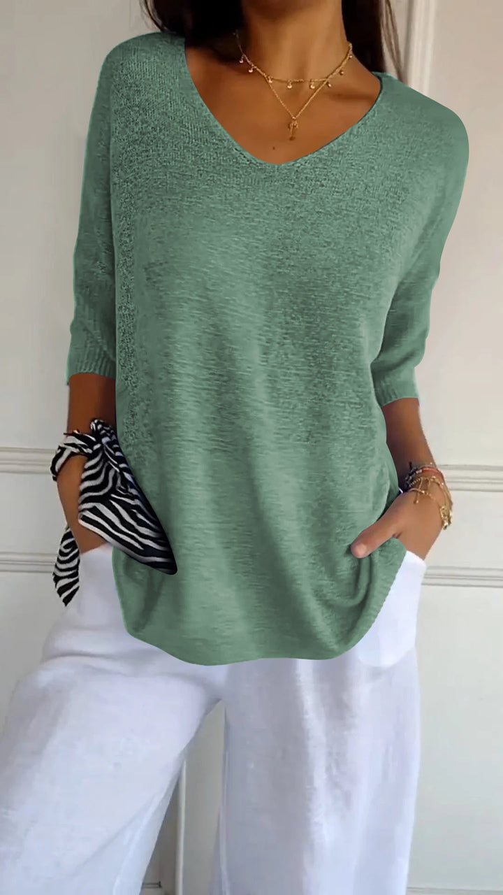 Anna | Bluse mit V-Ausschnitt