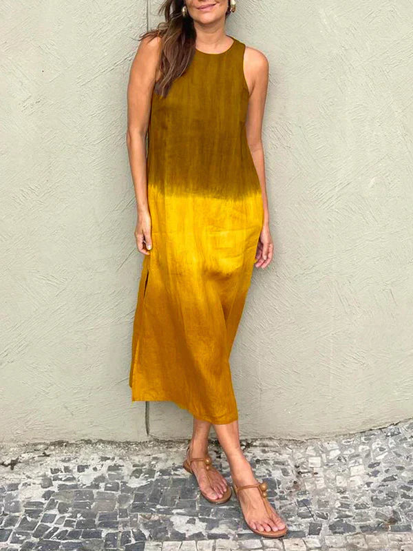LINA | Stilvolles Kleid mit fließendem Print