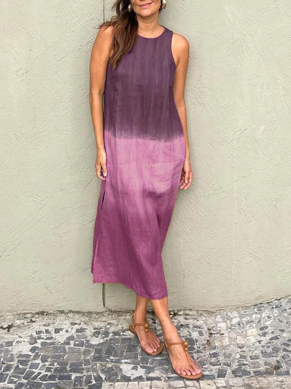 LINA | Stilvolles Kleid mit fließendem Print