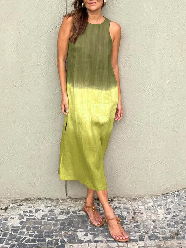 LINA | Stilvolles Kleid mit fließendem Print
