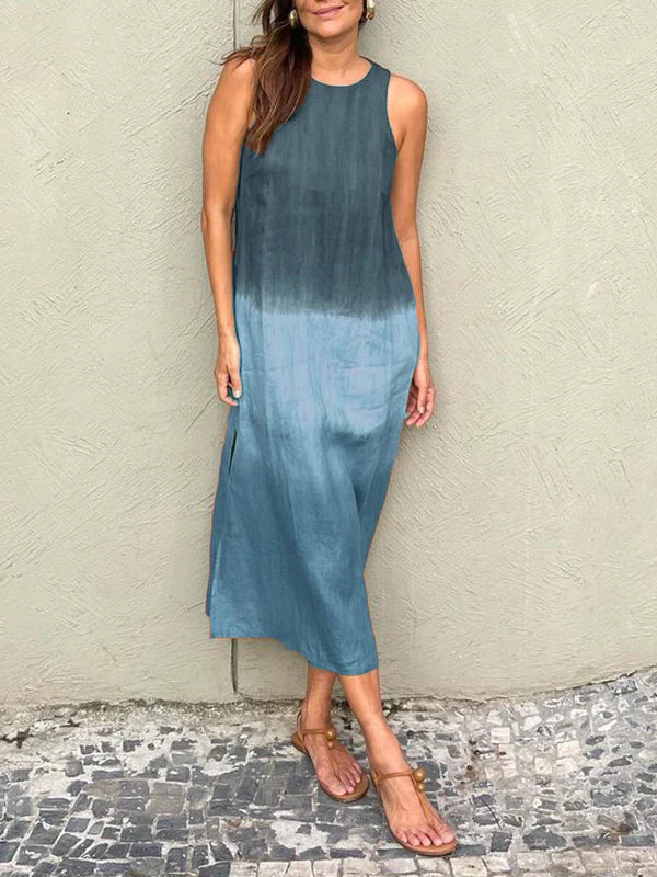 LINA | Stilvolles Kleid mit fließendem Print