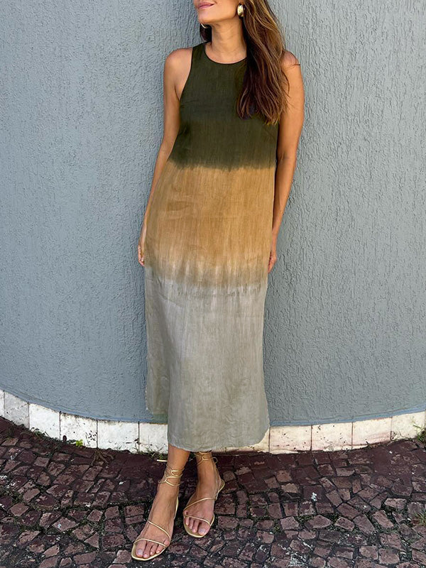 LINA | Stilvolles Kleid mit fließendem Print