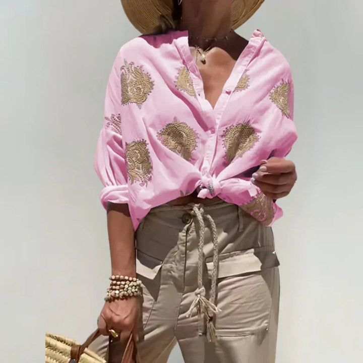 Lina | Bluse mit eleganten Stickereien