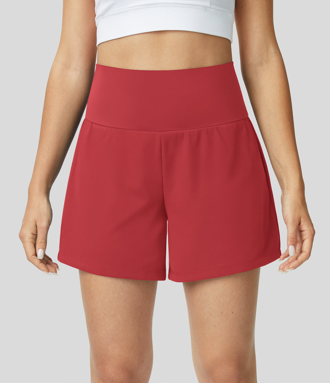 Hilara | 1-in-1 Yoga-Shorts mit hoher Taille, Gesäßtasche und Seitentasche