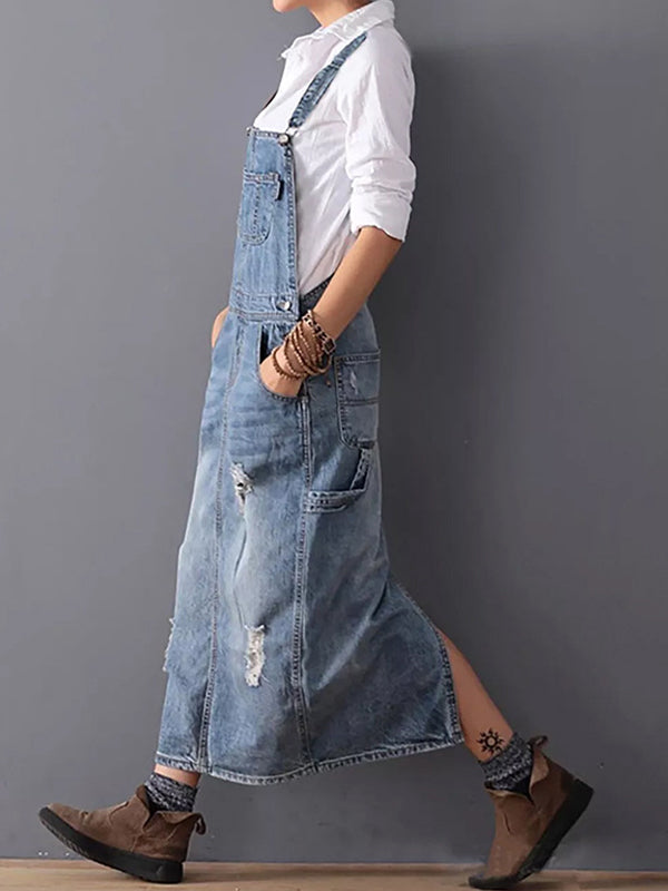MABEL | DENIM-LATZKLEID