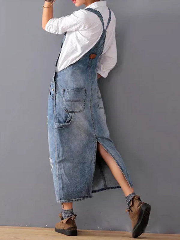 MABEL | DENIM-LATZKLEID
