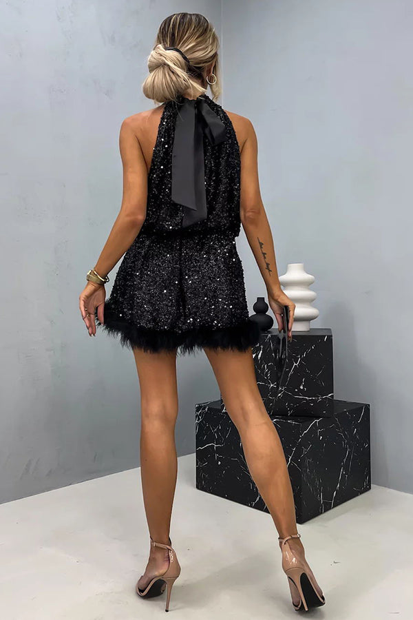 Zara | Geschnittenes Halterneck Minikleid