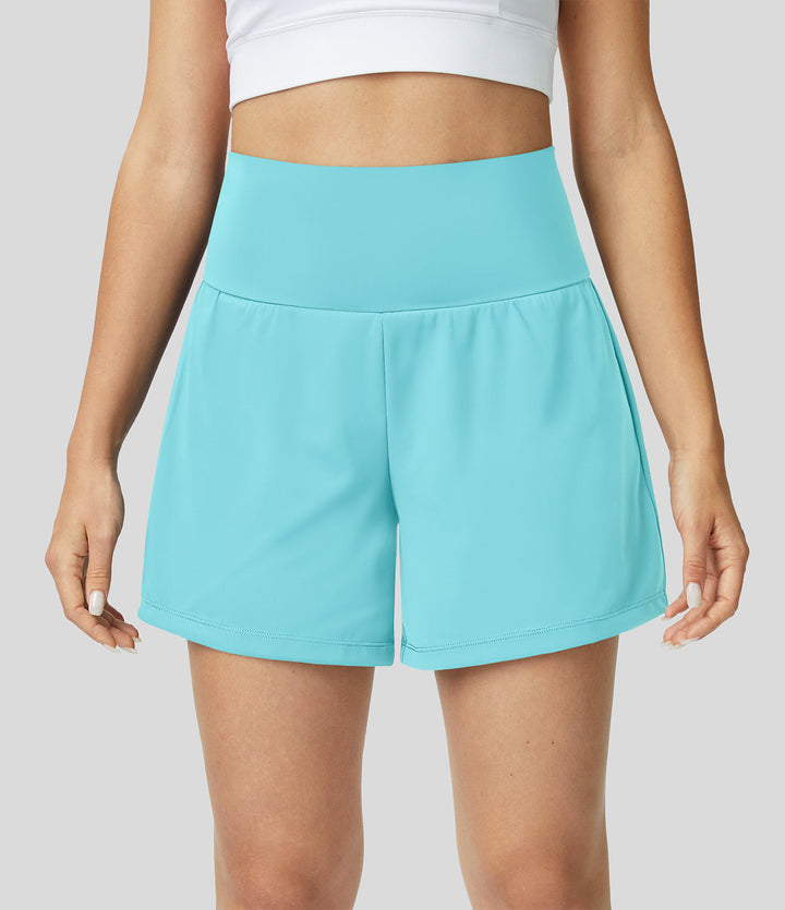 Hilara | 1-in-1 Yoga-Shorts mit hoher Taille, Gesäßtasche und Seitentasche