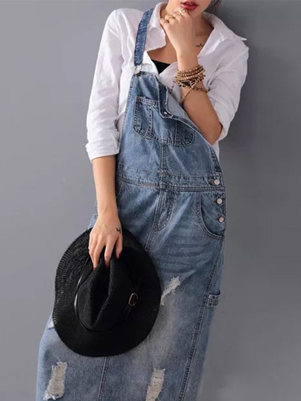 MABEL | DENIM-LATZKLEID