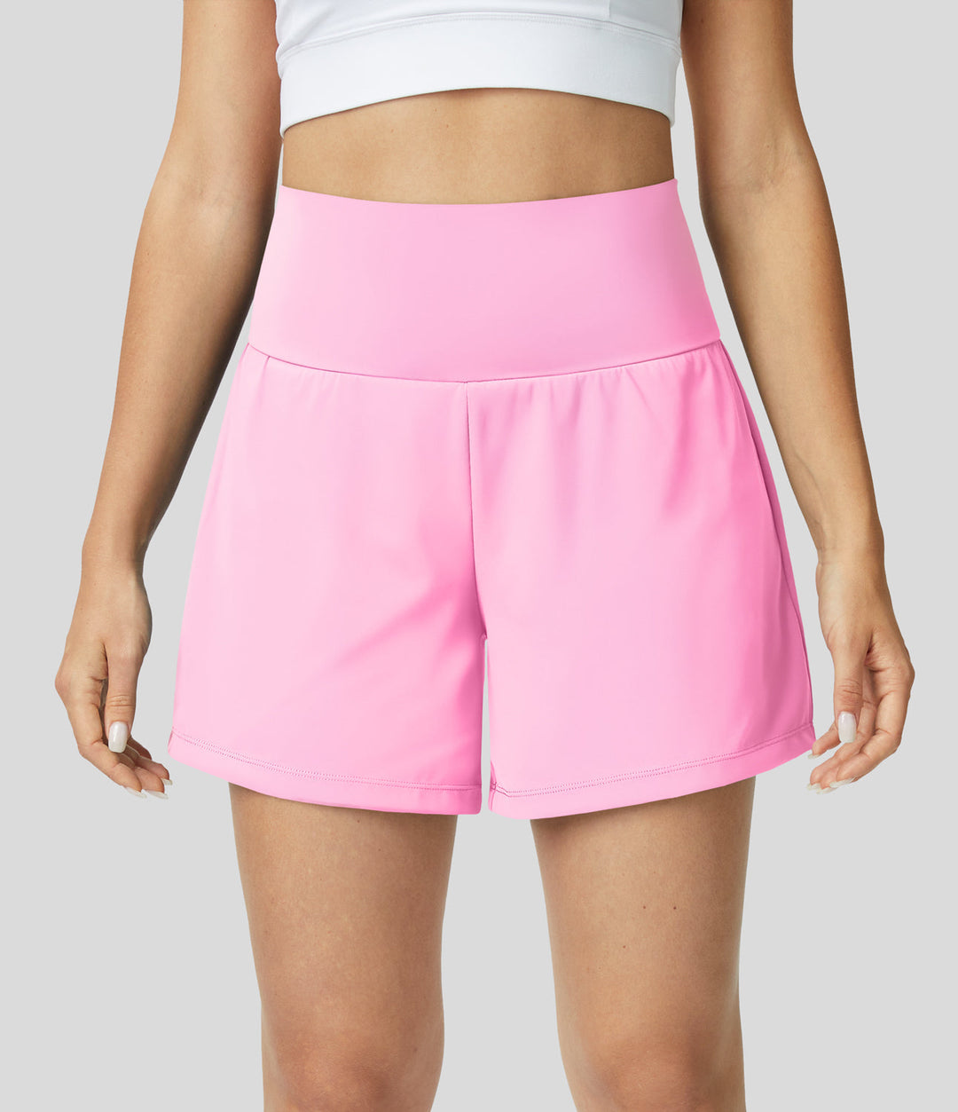 Hilara | 1-in-1 Yoga-Shorts mit hoher Taille, Gesäßtasche und Seitentasche