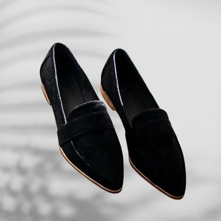 Leslie | Wildleder-Loafer mit spitzer Form