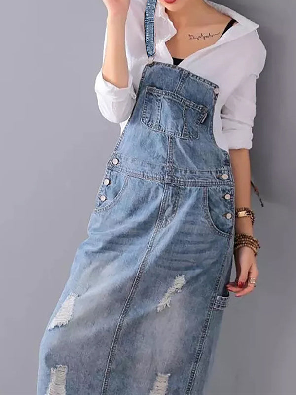 MABEL | DENIM-LATZKLEID