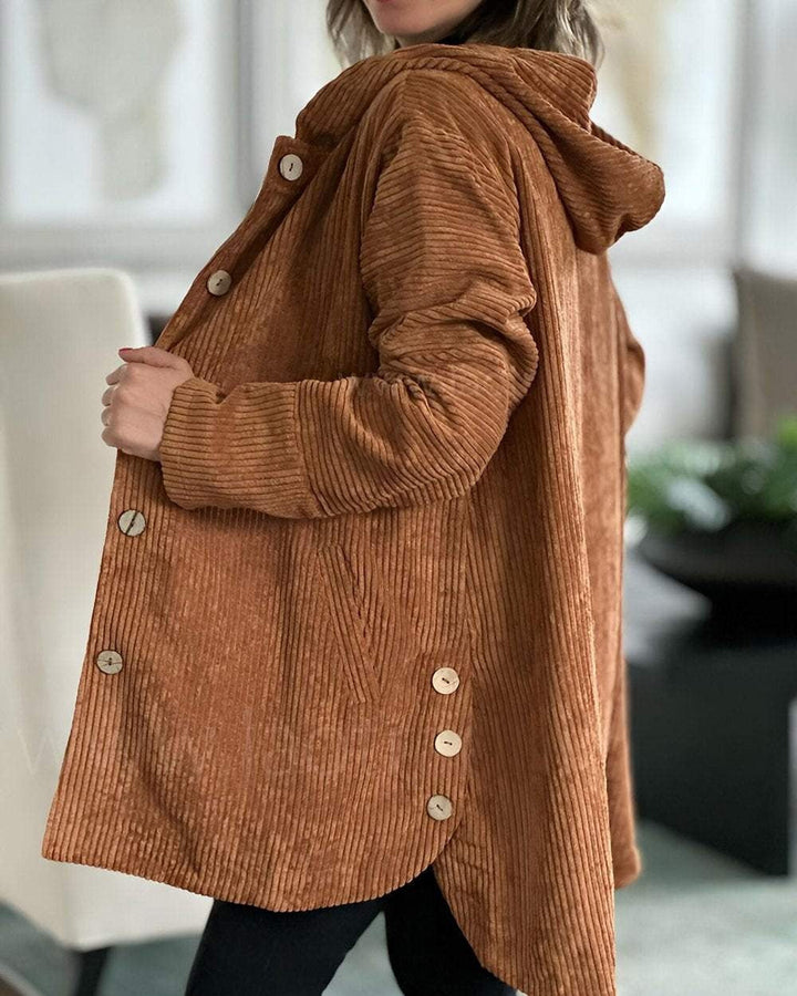 Cordia | Gemütliche Cordjacke mit Kapuze