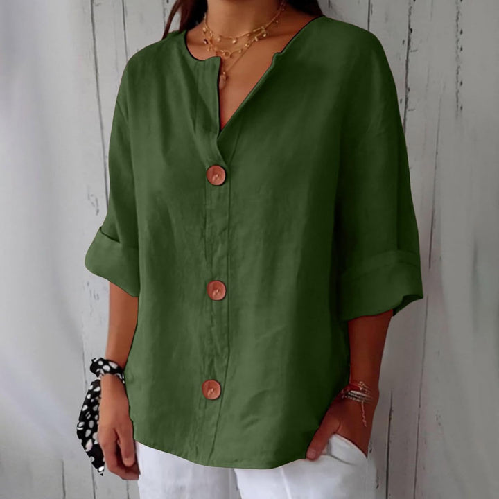 Liore | Minimalistische Bluse mit vertikaler Struktur