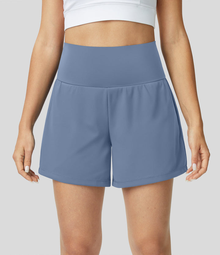 Hilara | 1-in-1 Yoga-Shorts mit hoher Taille, Gesäßtasche und Seitentasche
