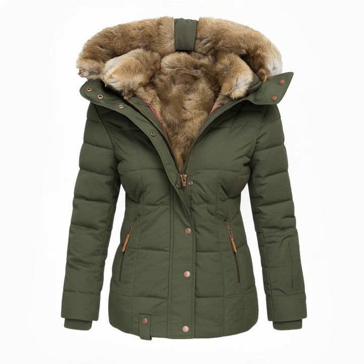 Anna | Warmer mit Fell gefütterter Wintermantel