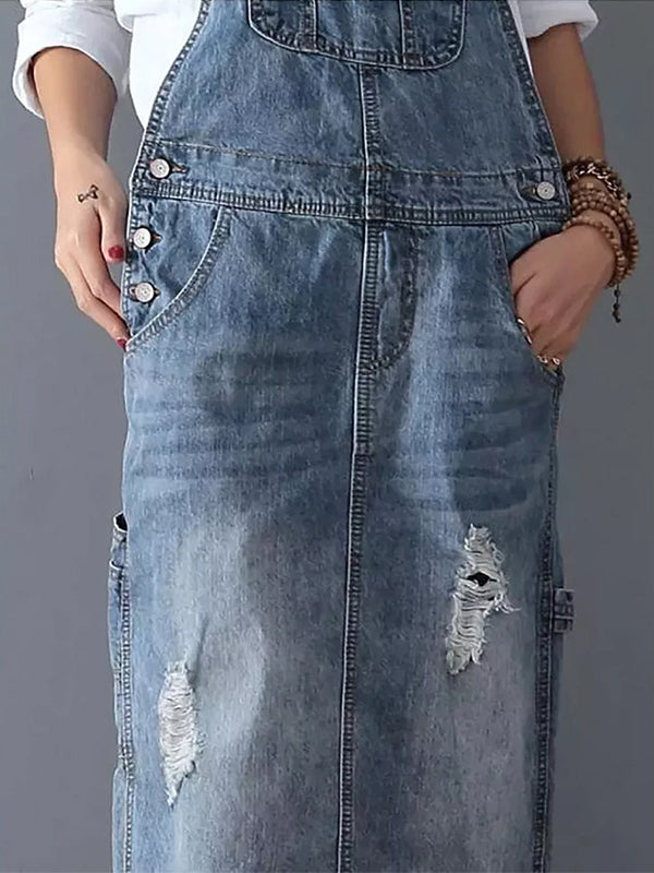 MABEL | DENIM-LATZKLEID