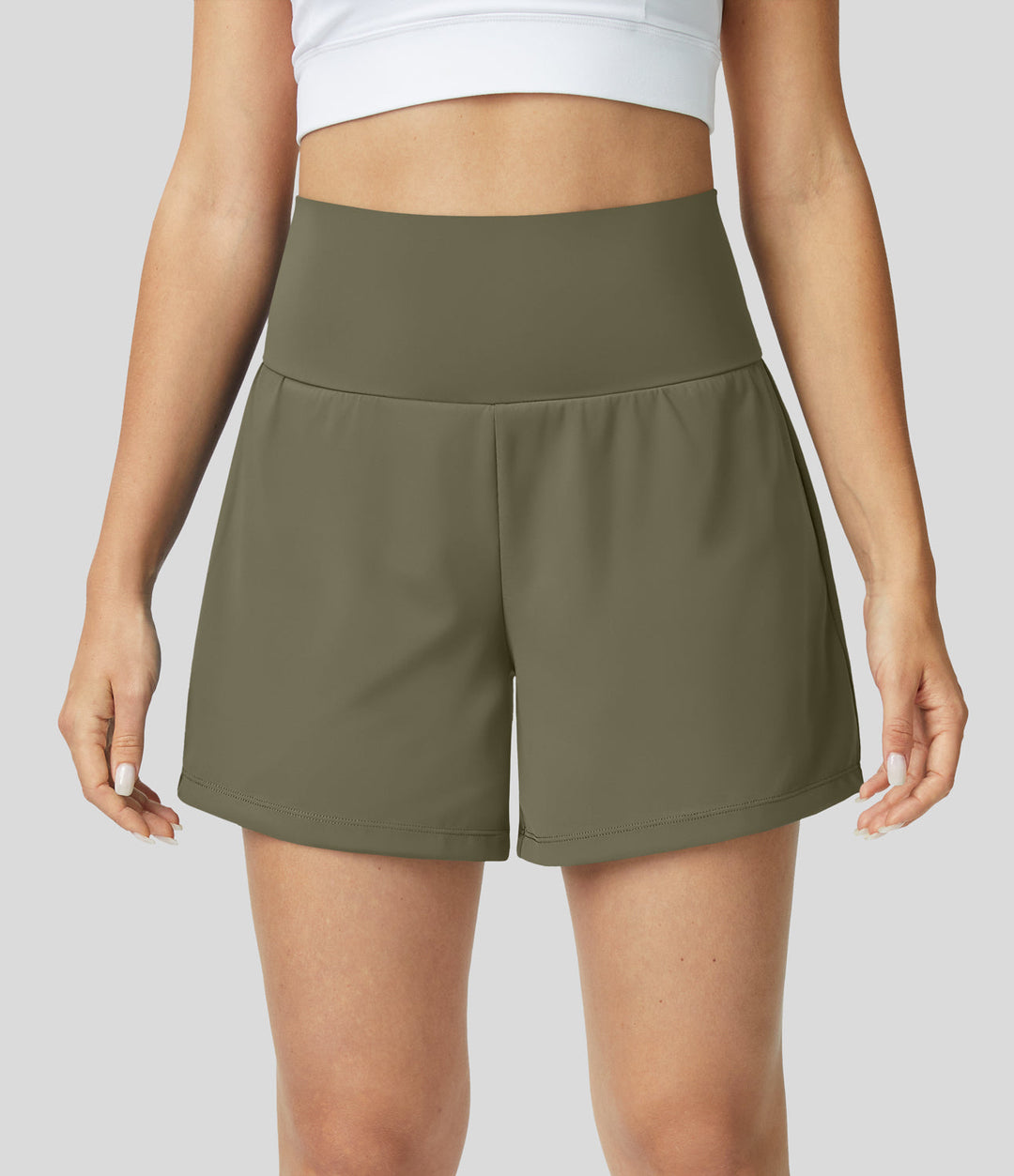 Hilara | 1-in-1 Yoga-Shorts mit hoher Taille, Gesäßtasche und Seitentasche