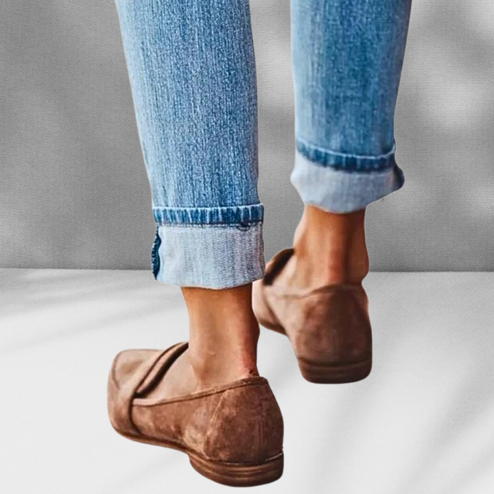 Leslie | Wildleder-Loafer mit spitzer Form