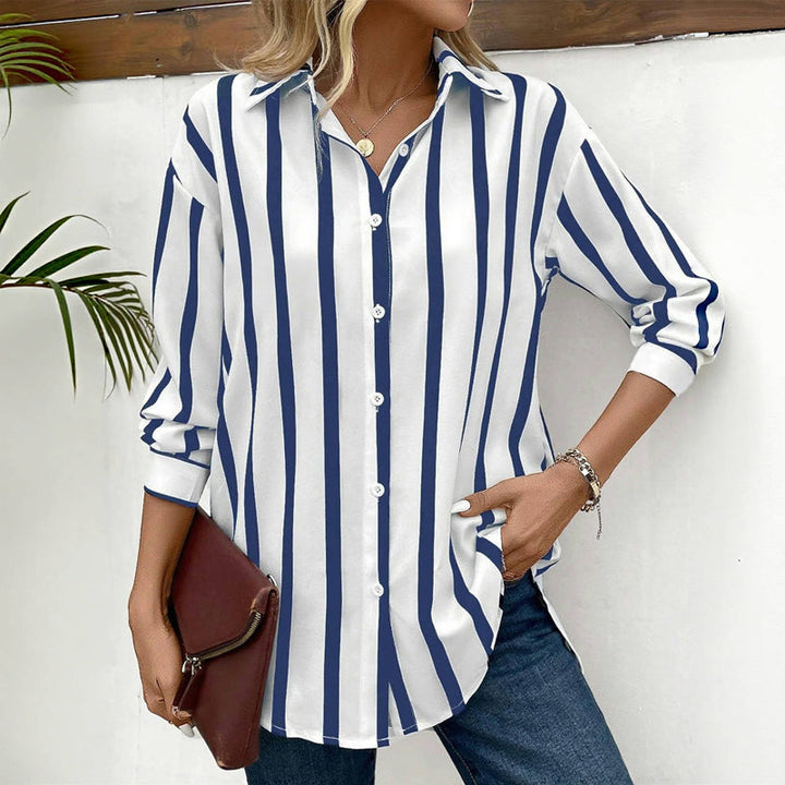 Lana | Bluse mit klassischen Streifen und moderner Eleganz