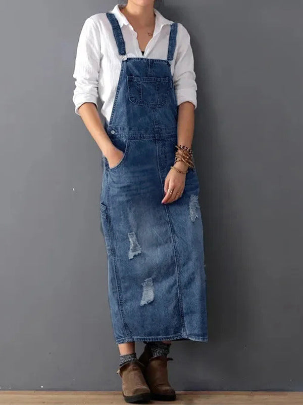 MABEL | DENIM-LATZKLEID