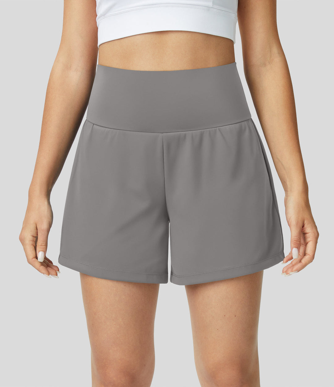 Hilara | 1-in-1 Yoga-Shorts mit hoher Taille, Gesäßtasche und Seitentasche