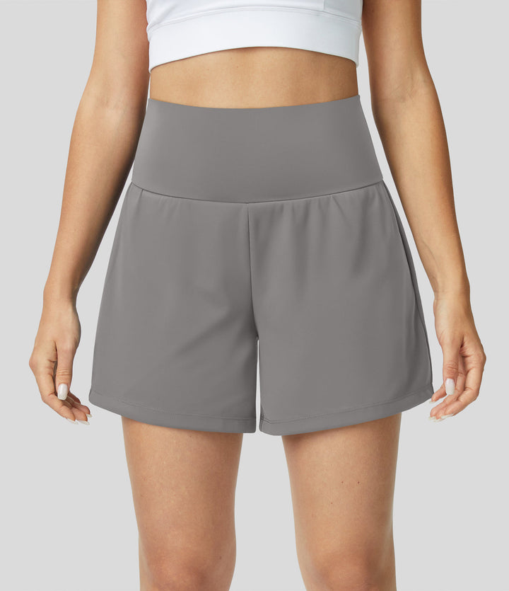 Hilara | 1-in-1 Yoga-Shorts mit hoher Taille, Gesäßtasche und Seitentasche