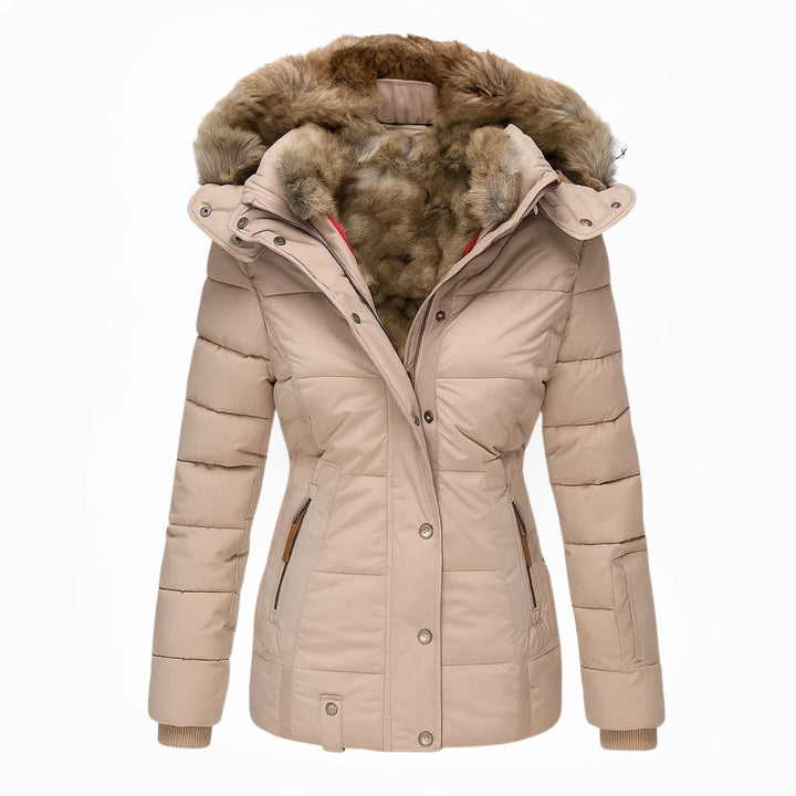 Anna | Warmer mit Fell gefütterter Wintermantel