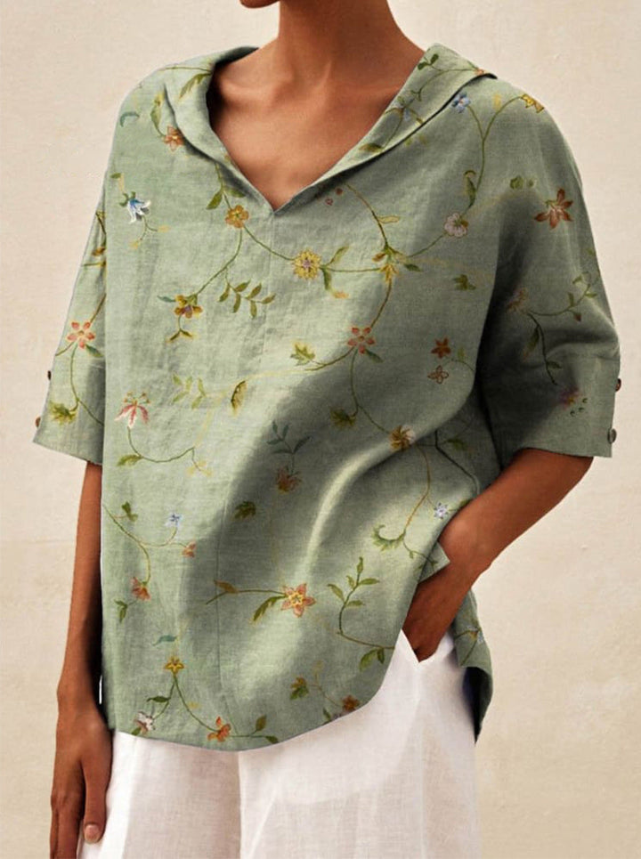 Andrea | Elegantes Top mit V-Ausschnitt