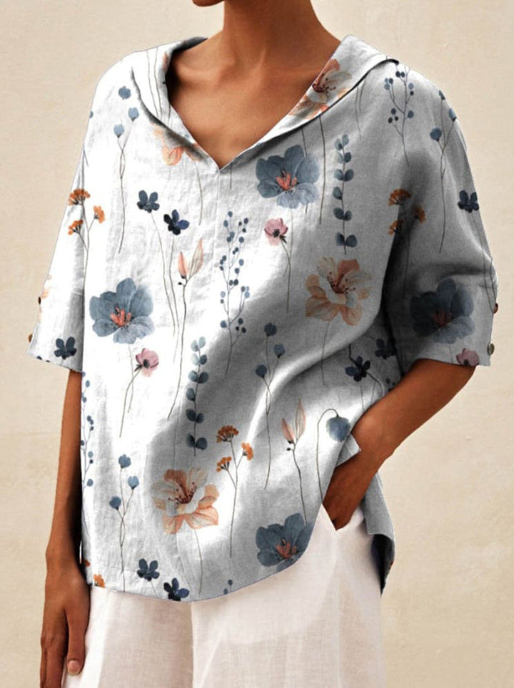 Andrea | Elegantes Top mit V-Ausschnitt