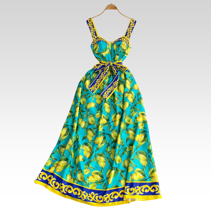 Martina | Amalfi Lemon Kleid