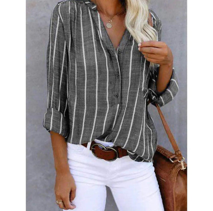 Agathe | Elegante gestreifte Bluse