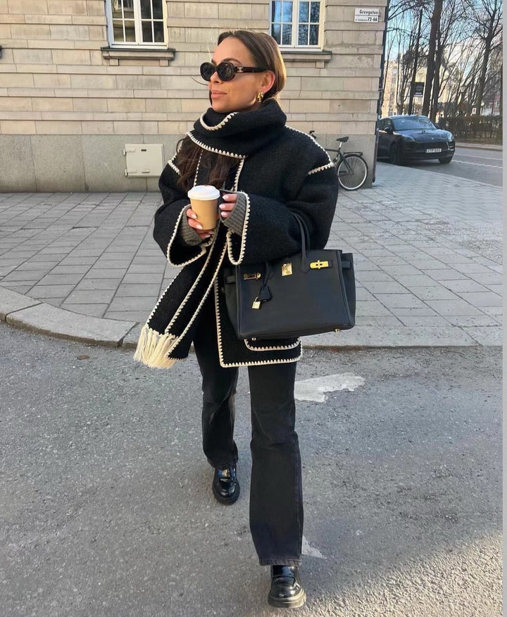 Viona | Bequeme Umhangjacke aus Wolle