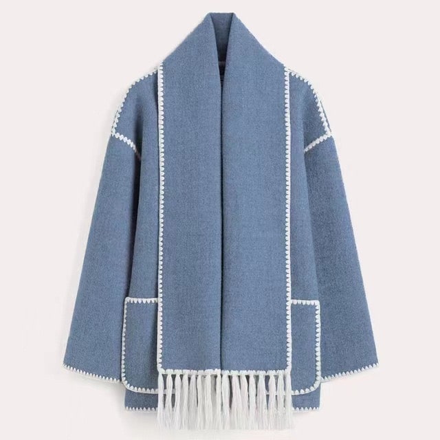 Viona | Bequeme Umhangjacke aus Wolle