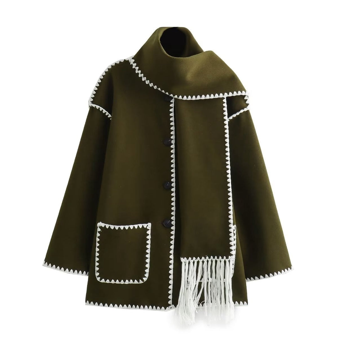 Viona | Bequeme Umhangjacke aus Wolle