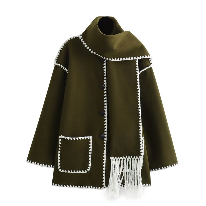 Viona | Bequeme Umhangjacke aus Wolle