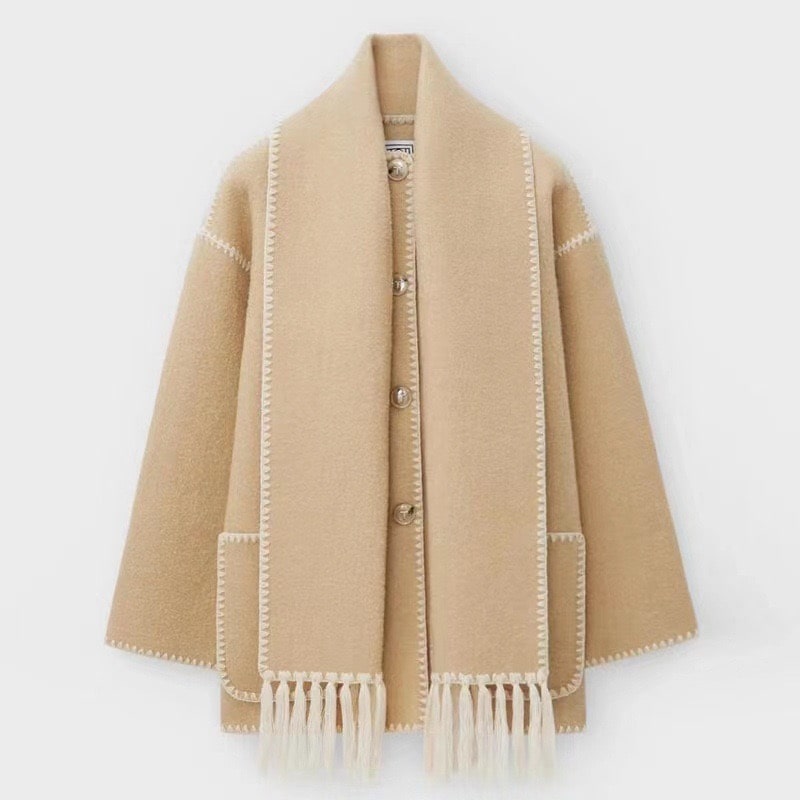 Viona | Bequeme Umhangjacke aus Wolle