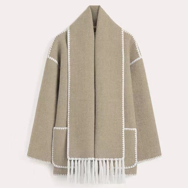 Viona | Bequeme Umhangjacke aus Wolle