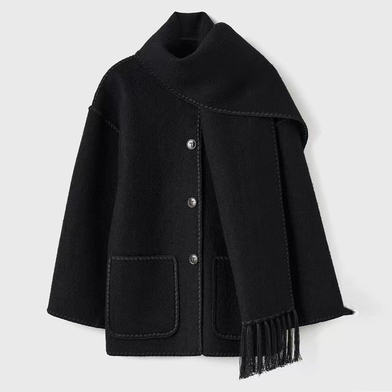 Viona | Bequeme Umhangjacke aus Wolle