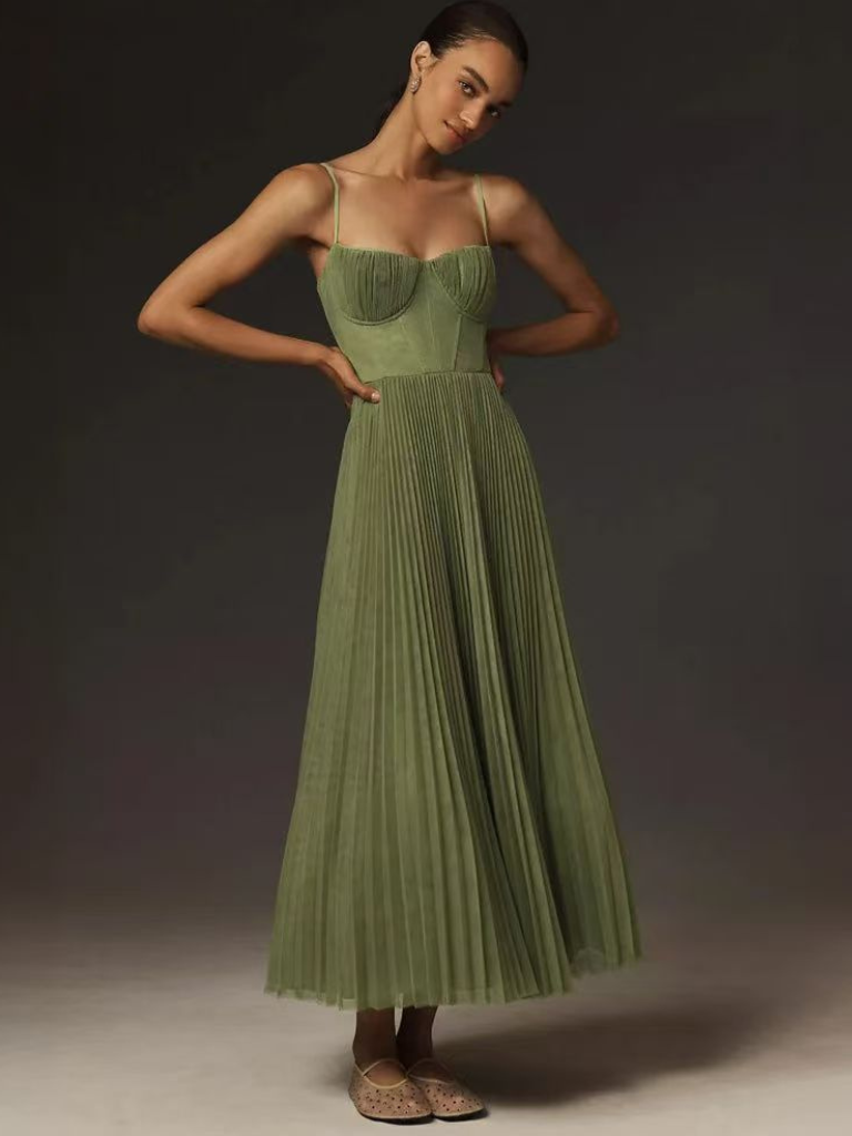 VERONIQUE | Verde Maxikleid