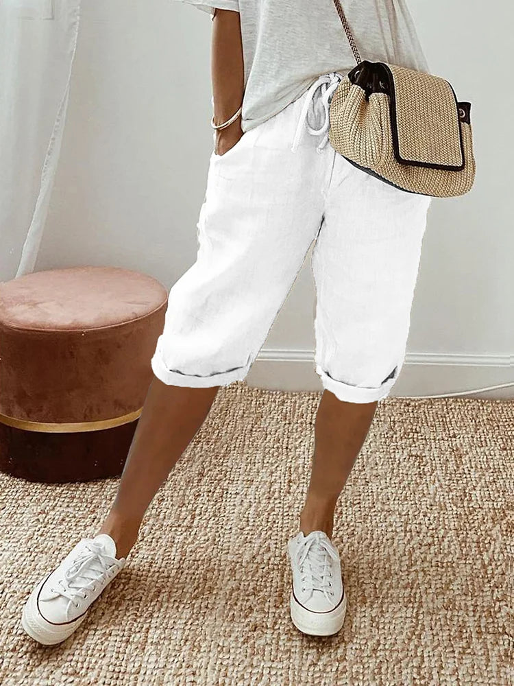 Martha | Bequeme Shorts mit Umschlagsaum